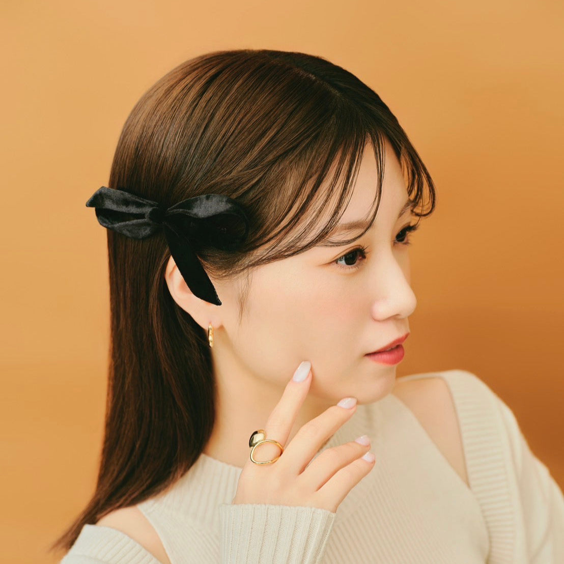 “ちょあちょあ” Velours Barrette