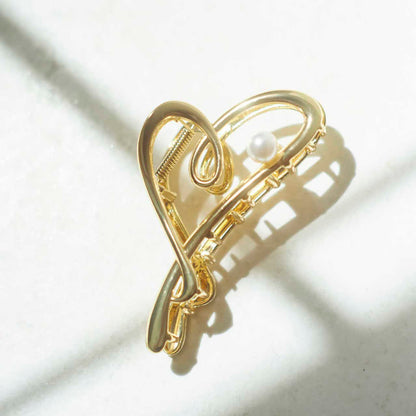 Heart Pearl Clip